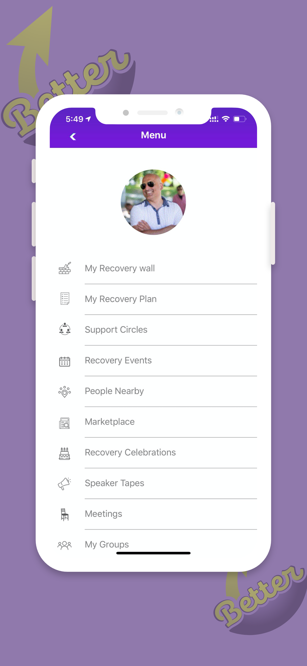 overdose prevention app, 12 step recovery app, stop overdoses, recovery app 